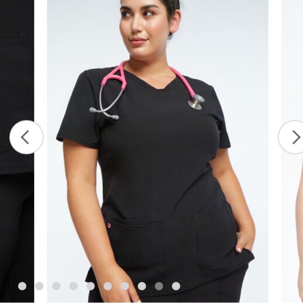 Black scrub top by HeartSoul
